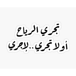 تجري الرياح أو لا تجري…لإجري