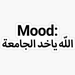 Mood : الله ياخذ الجامعة